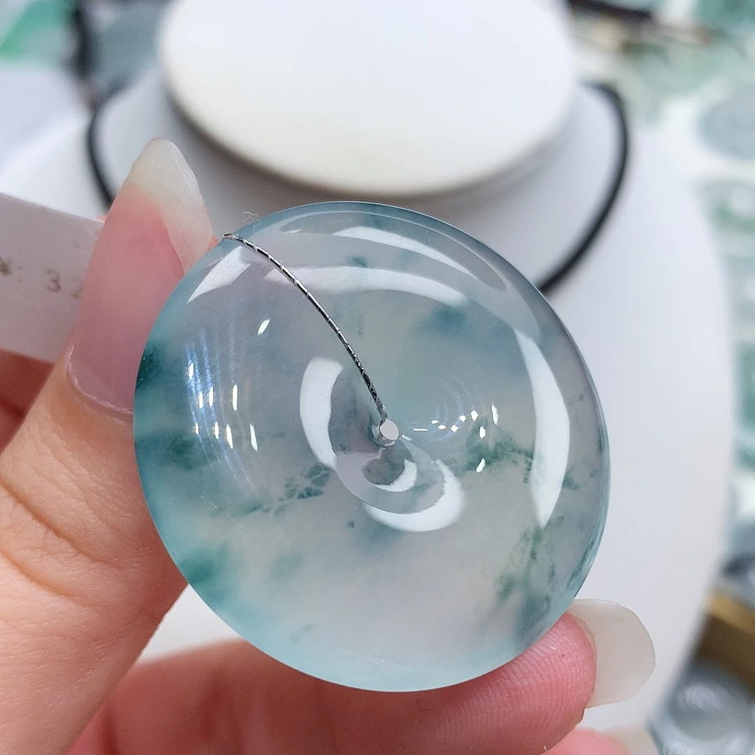 翡翠未镶嵌胸饰翡翠102，34.8/6