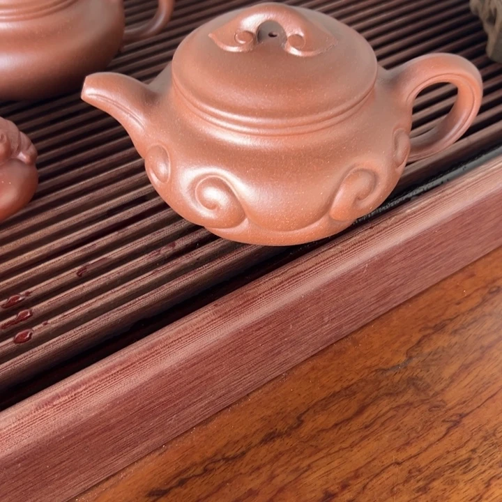 紫砂茶壶仿古如意350cc