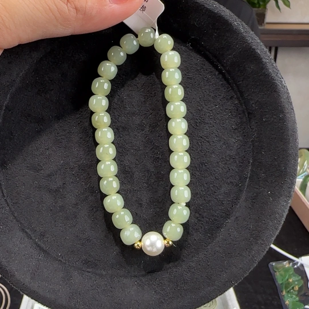 手链未镶嵌和田玉（糖玉）