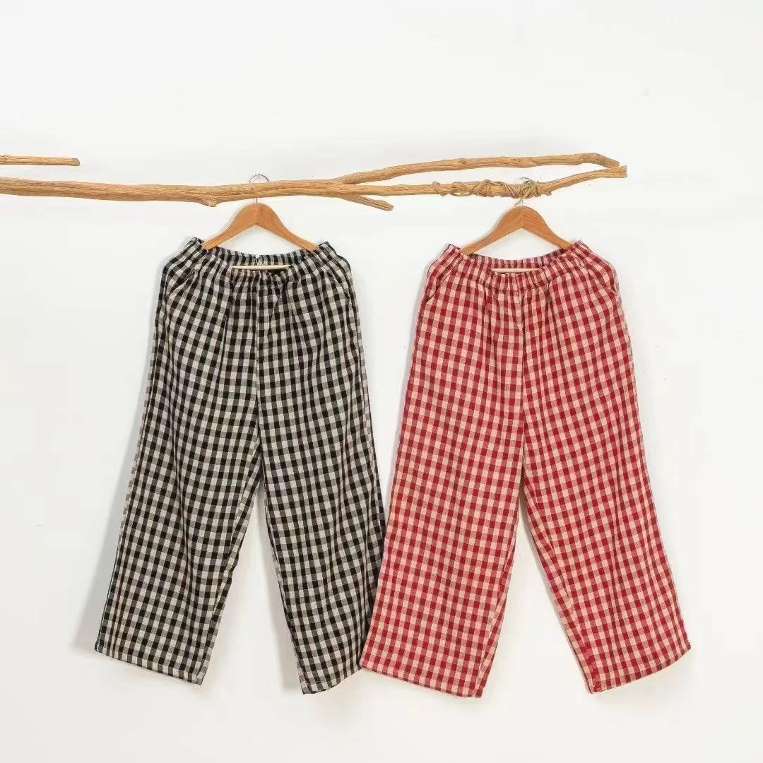 【雅趣】格子裤 新品爆款全棉家居裤洋气百搭 宽松休闲睡裤
