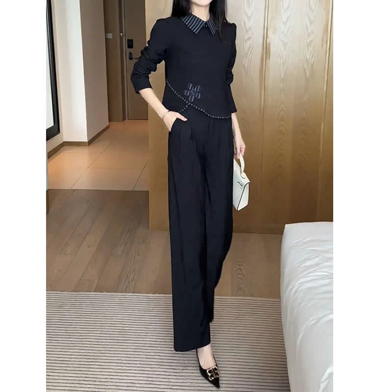 (有运费险）时尚休闲百搭减龄套装女2025秋季新款气质显瘦两件套