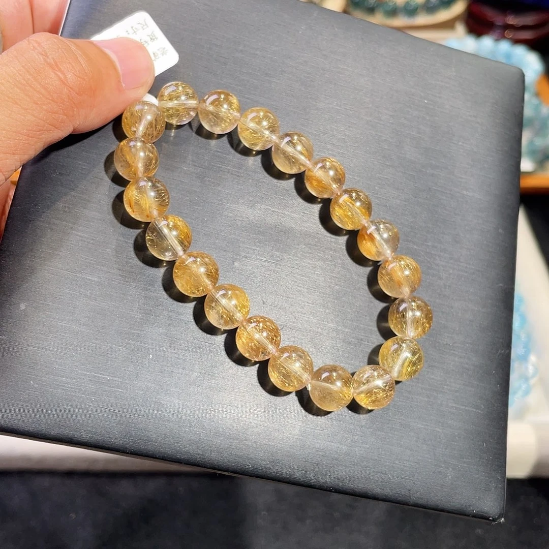 水晶未镶嵌手链老矿维纳斯金发9.8