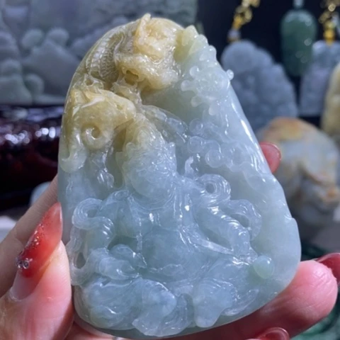 【闪购商品】颈饰未镶嵌翡翠黄财神