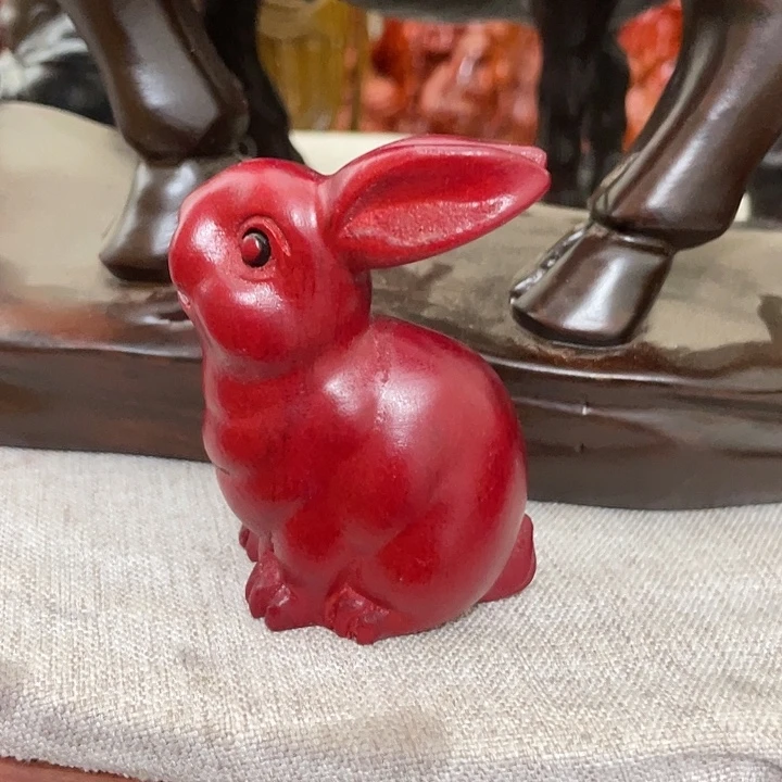 香榧木小兔工艺品bh