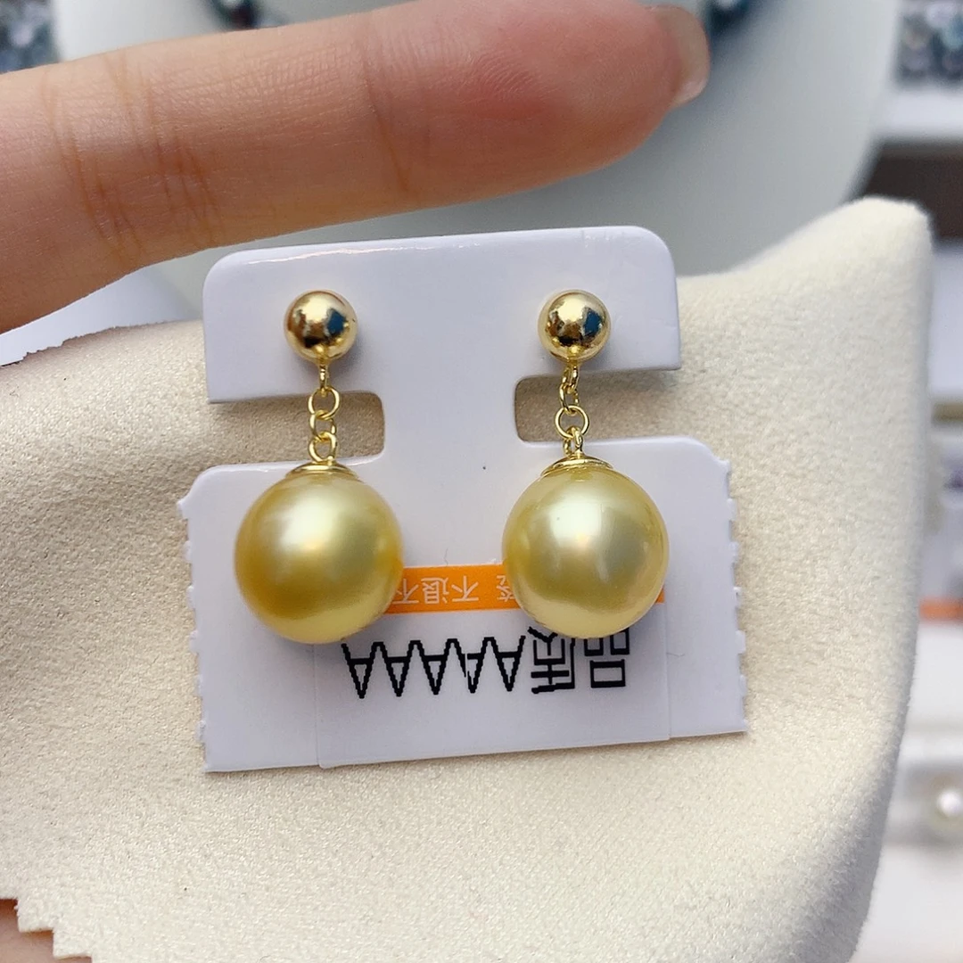 银S925镶嵌海水珍珠耳饰W23