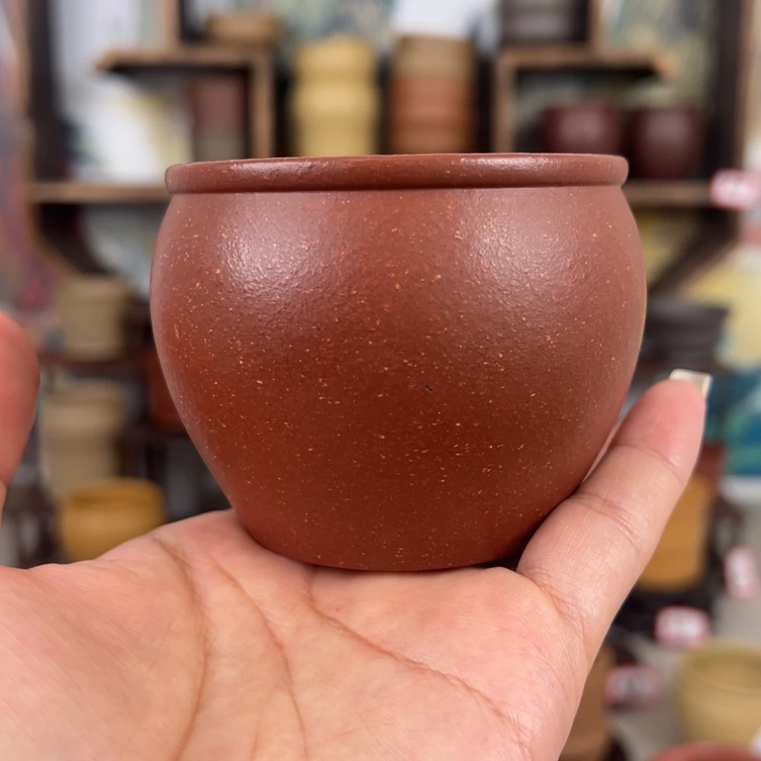 紫砂茶杯拙器甄选，纯原本矿。