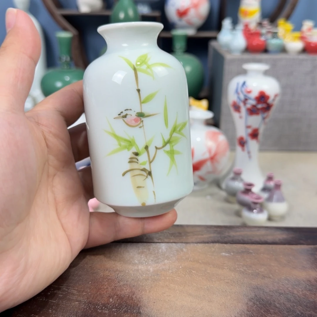 陶瓷手工小花器摆件
