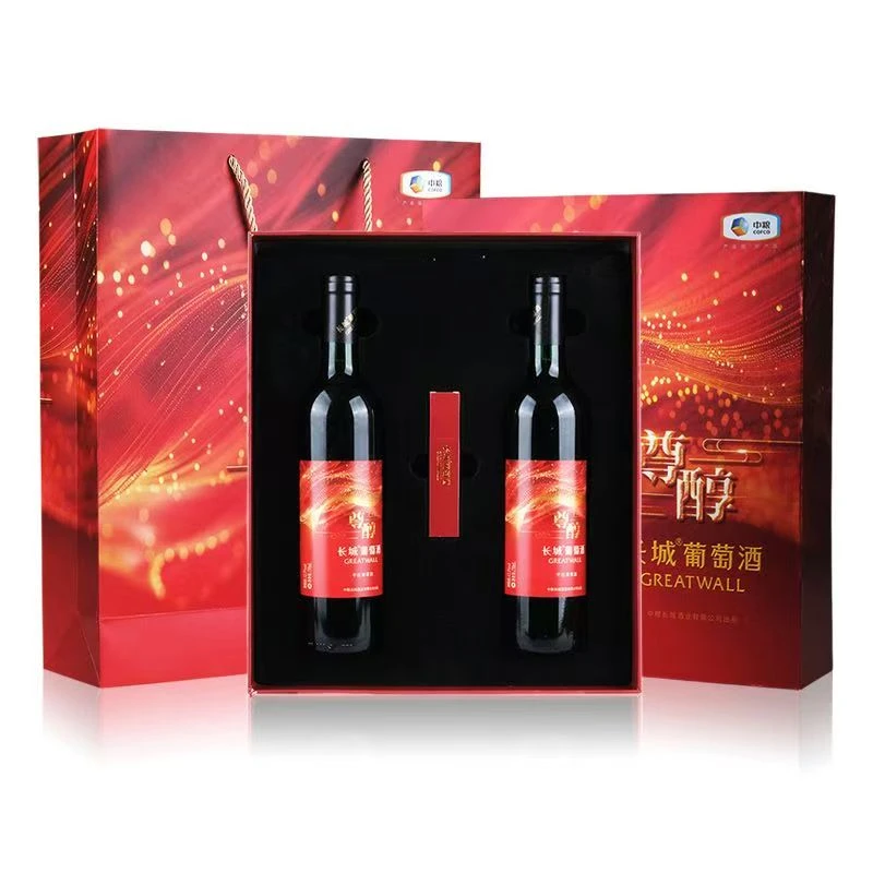 长城尊醇干红葡萄酒礼盒750ml*2
