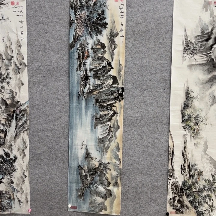 国画花鸟等多种鸟类的栖息