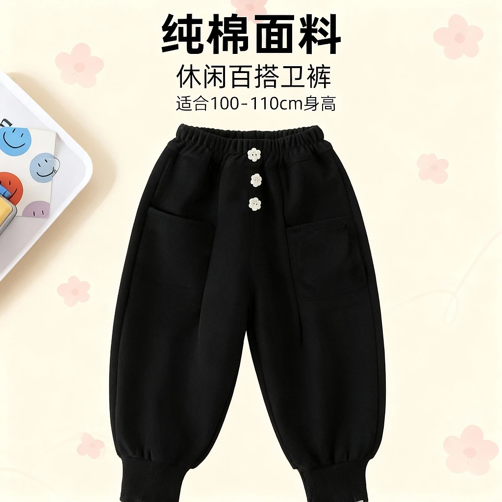 婴格朗迪K85儿童男童女童春秋休闲百搭卫裤