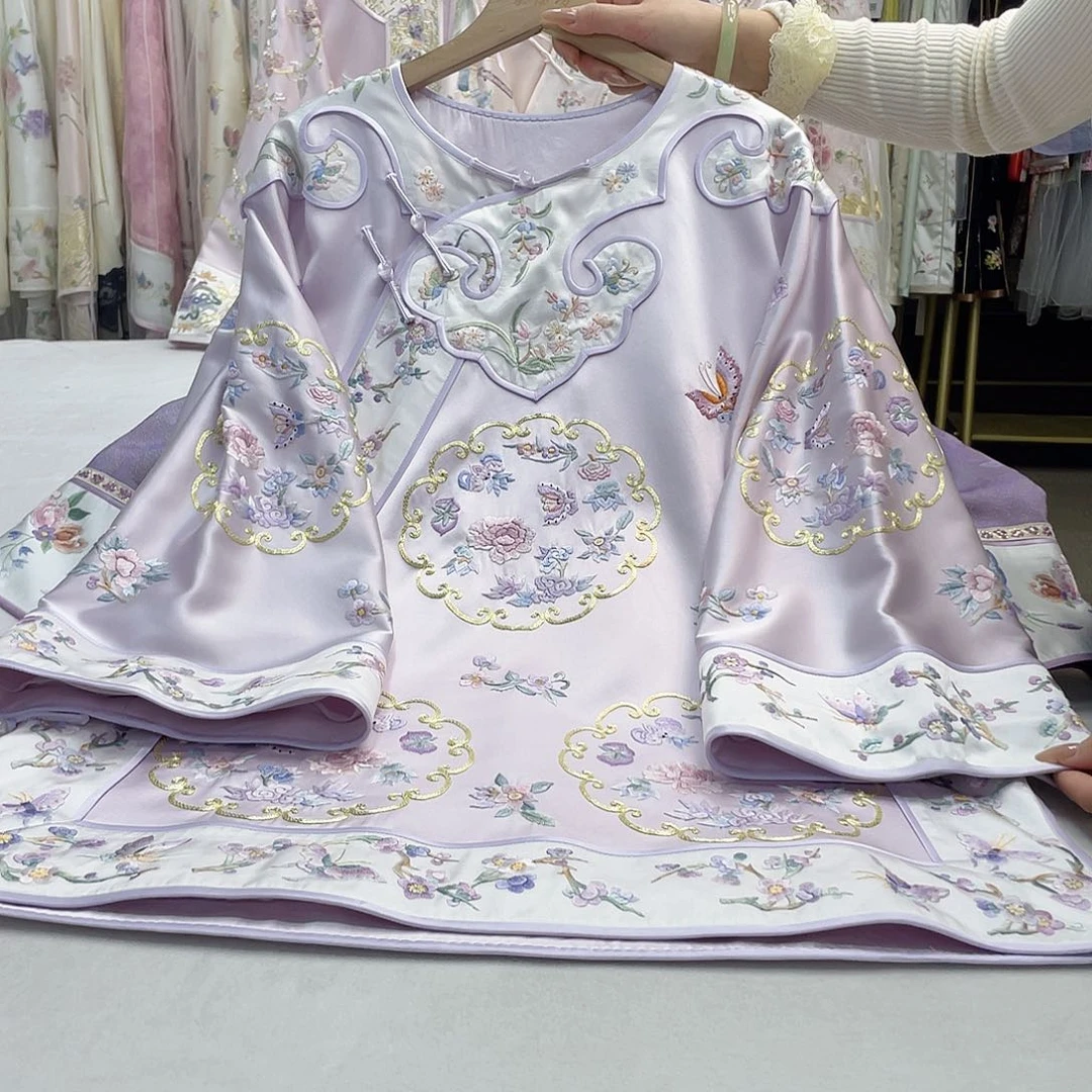 重工苏绣八团上衣外套