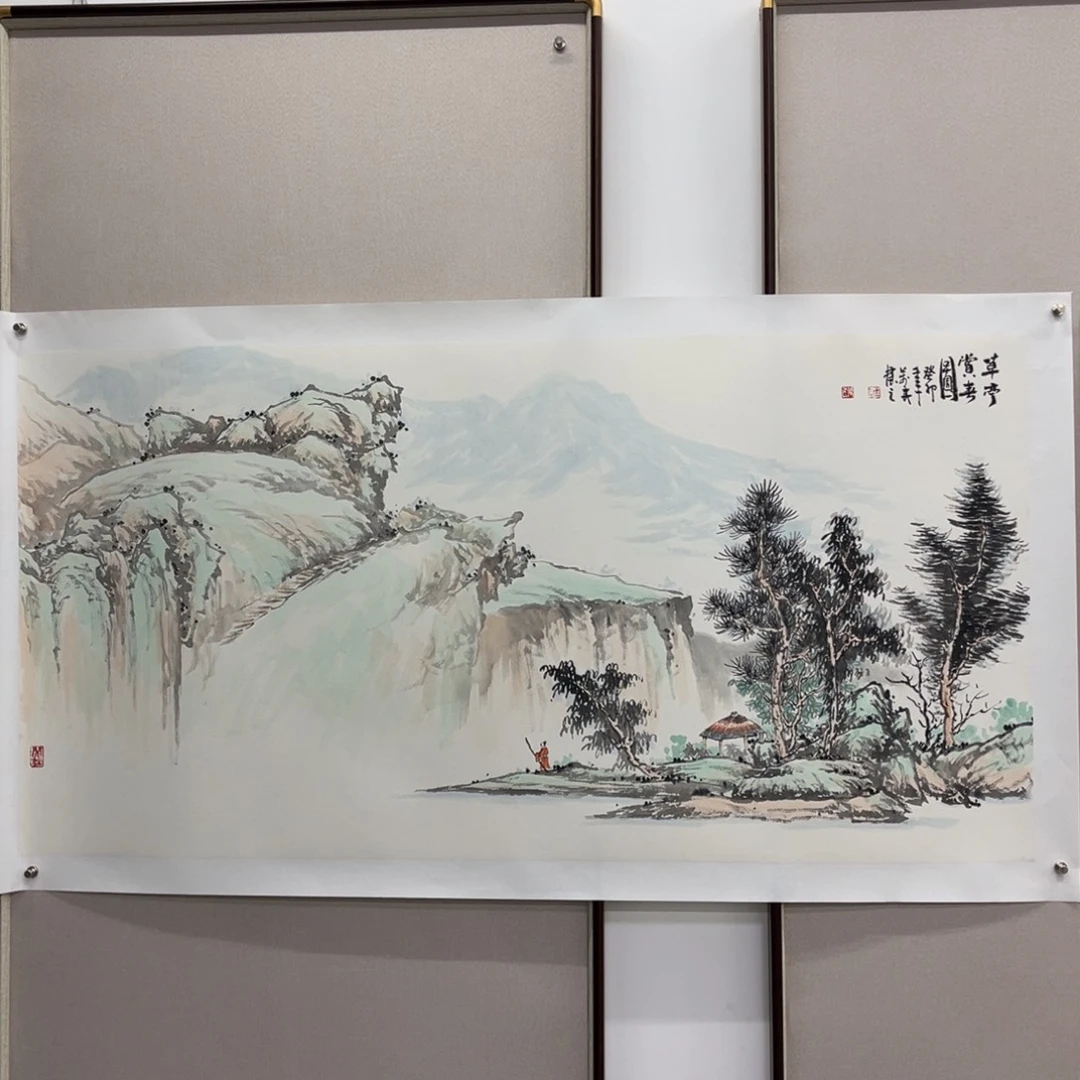 国画艺术家真人手绘