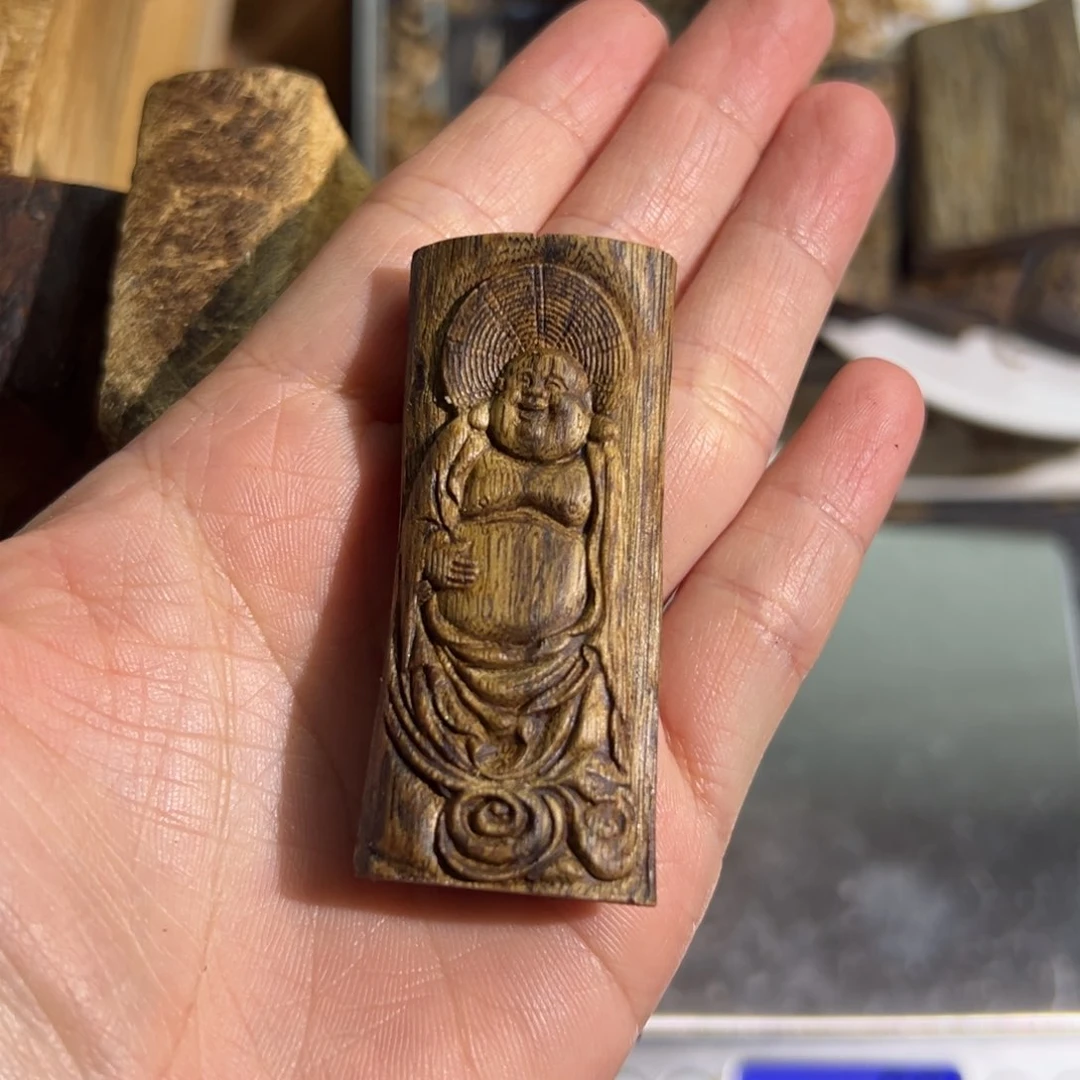 沉香吊坠白棋楠吊坠雕刻6.5克