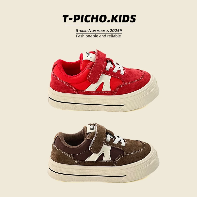 【儿童真皮德训鞋】2025秋季新款男童鞋运动鞋低帮板鞋女童鞋-2656