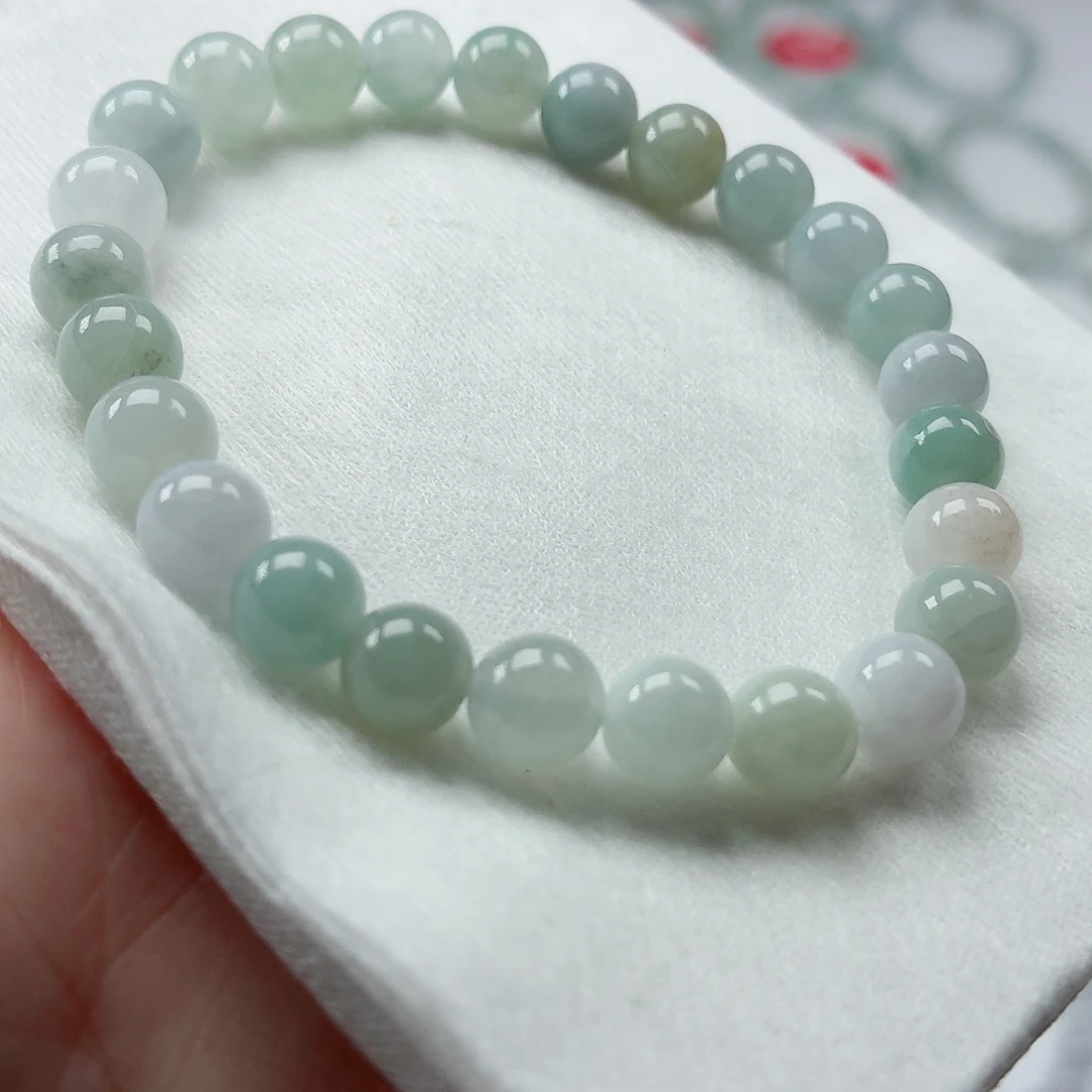 翡翠未镶嵌手链卡7.6（货中）