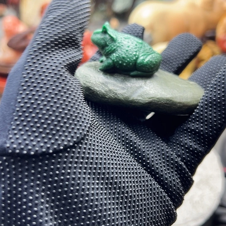 千***意广东石广东绿摆件