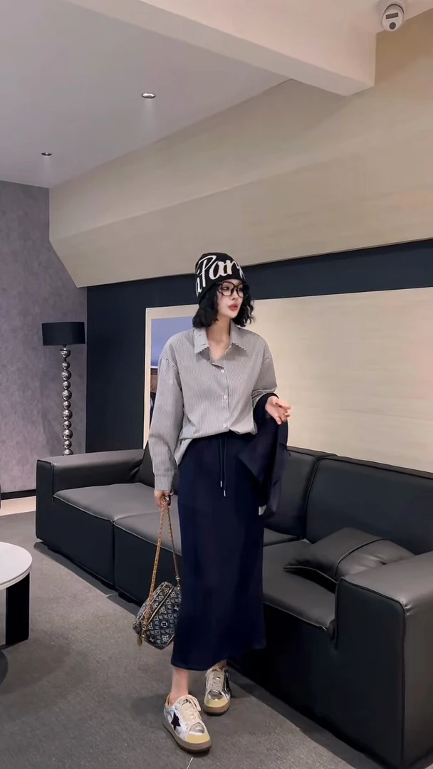 衬衫半身裙套装气质显瘦轻奢百搭