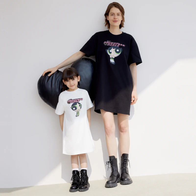 littlemoco童装短袖连衣裙#KBC2DRS056