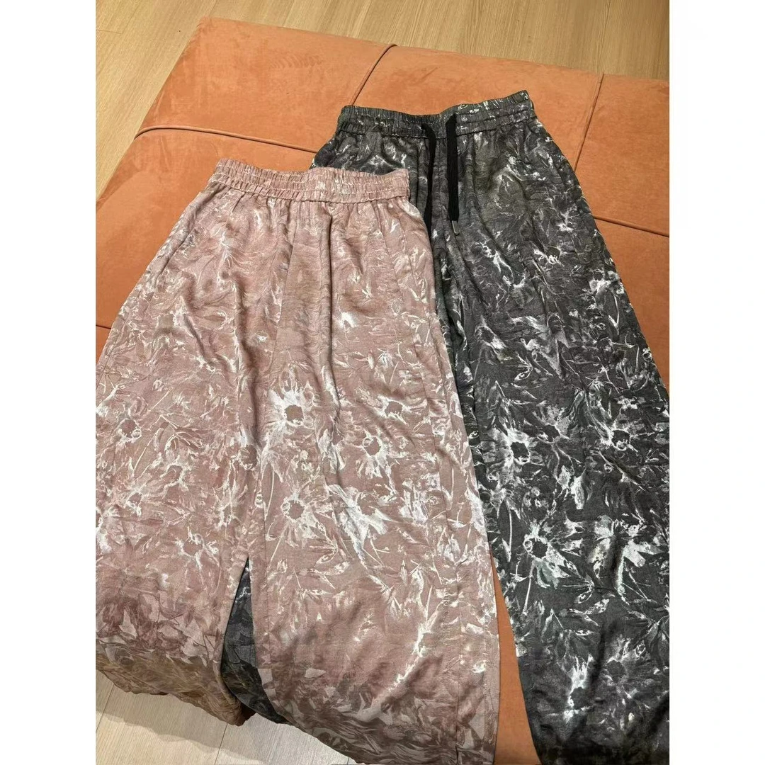 2024夏季 提花扎染拼接撞色百搭休闲裤 2406B2667