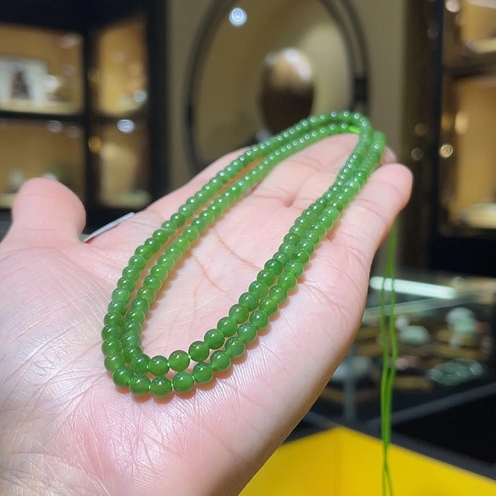 颈饰未镶嵌和田玉/多圈4mm