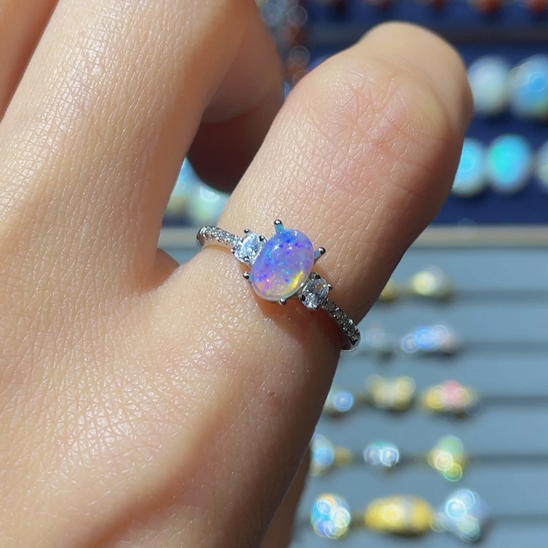 欧泊欧泊戒指银S925镶嵌没****兴