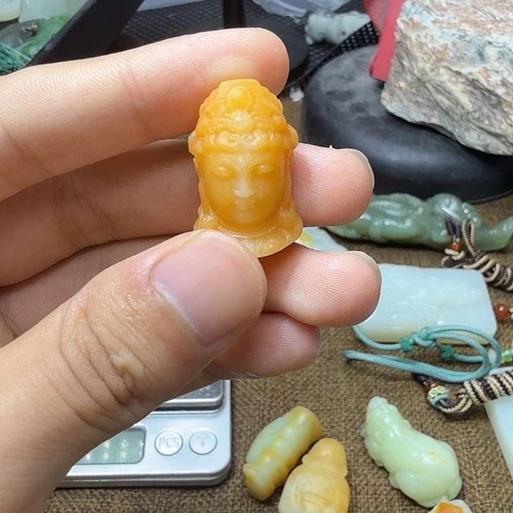 和田玉未镶嵌摆件