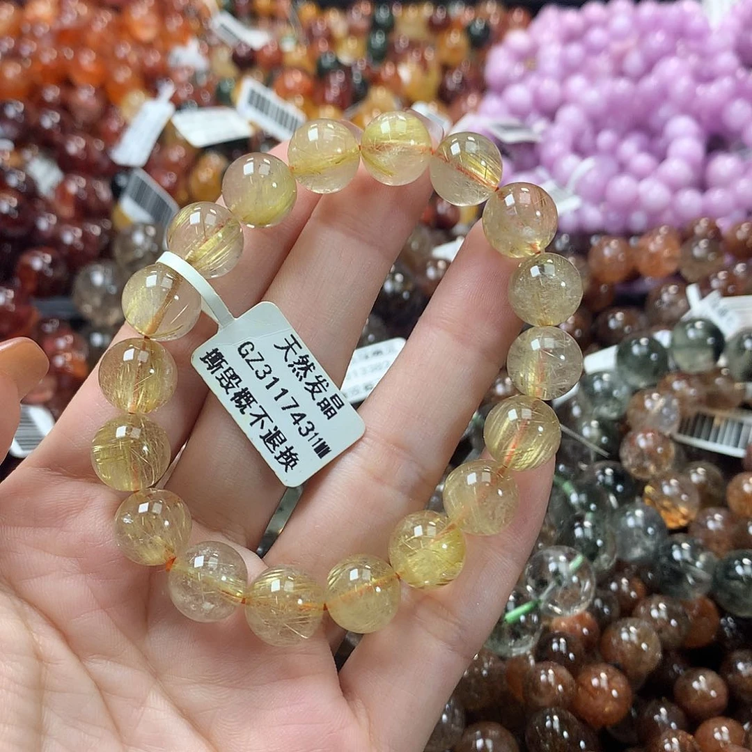 水晶手链未镶嵌，