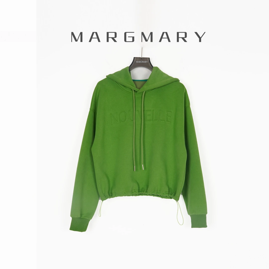 2025春季设计师新款休闲时尚百搭潮流舒适立体字母连帽卫衣