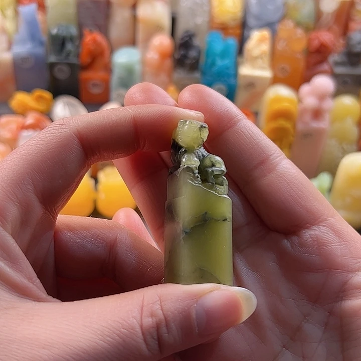 青田石印石手工定制1.5厘米，老虎，包刻字