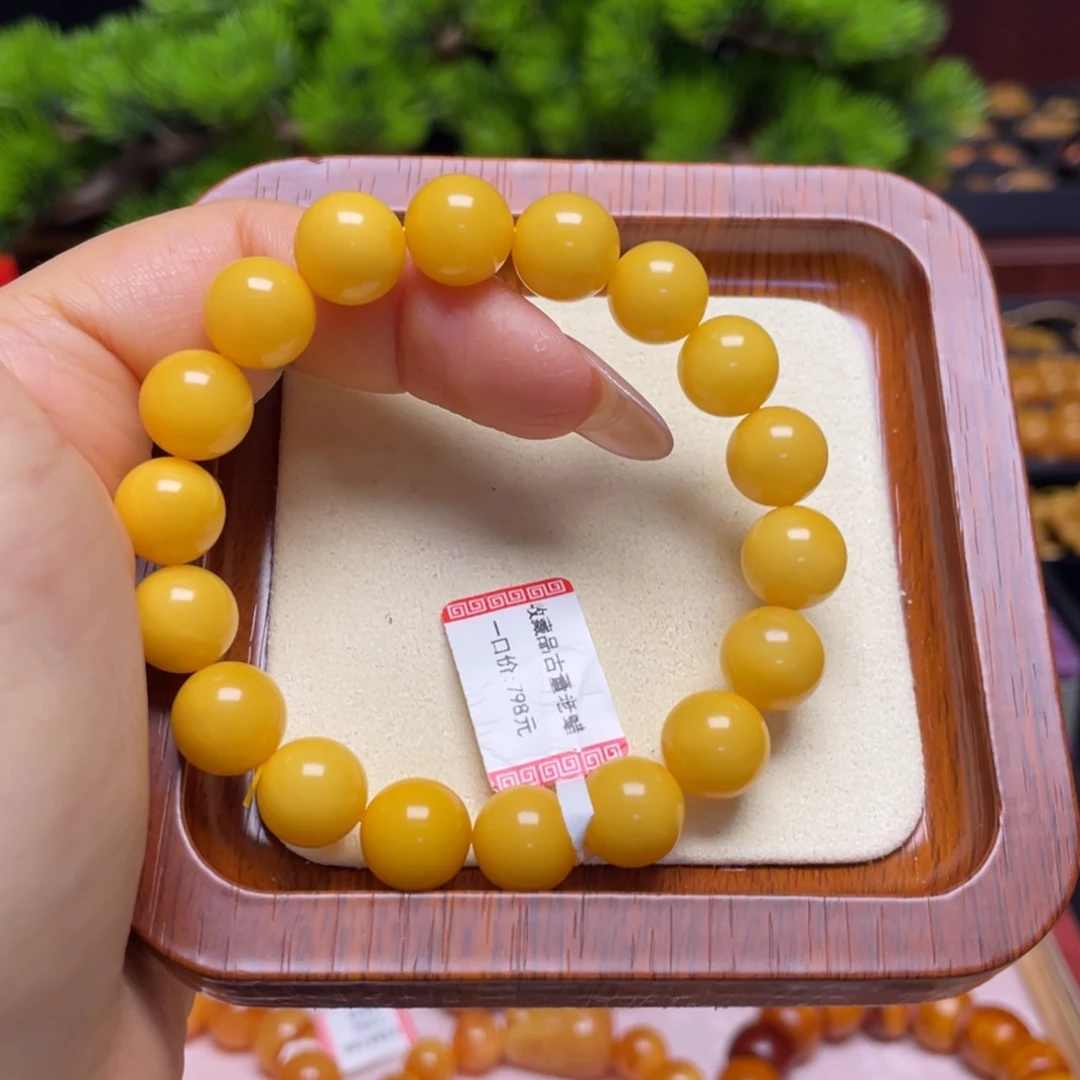 蜜蜡手链未镶嵌手串