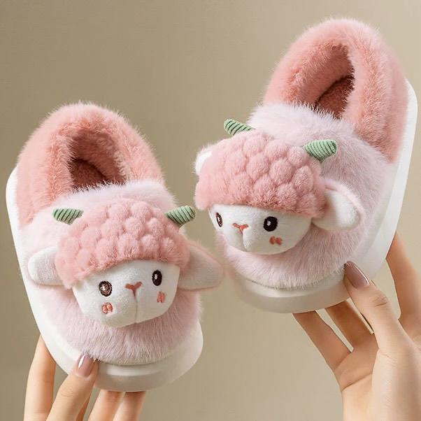 冬季儿童棉拖鞋包后跟防滑保暖男女童2025年新款室内居家包跟棉鞋
