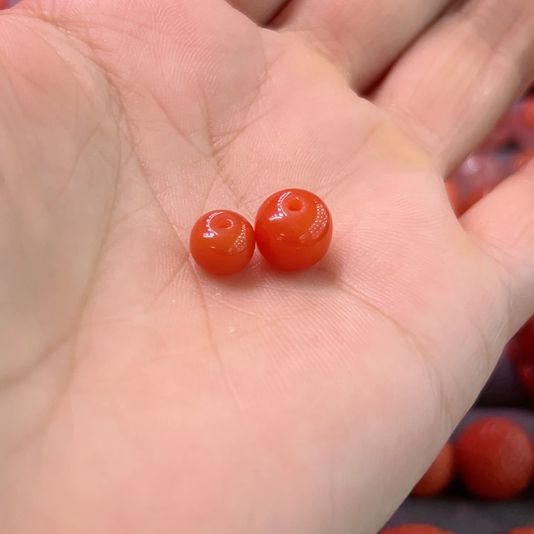 南红玛瑙珠子未镶嵌＆****