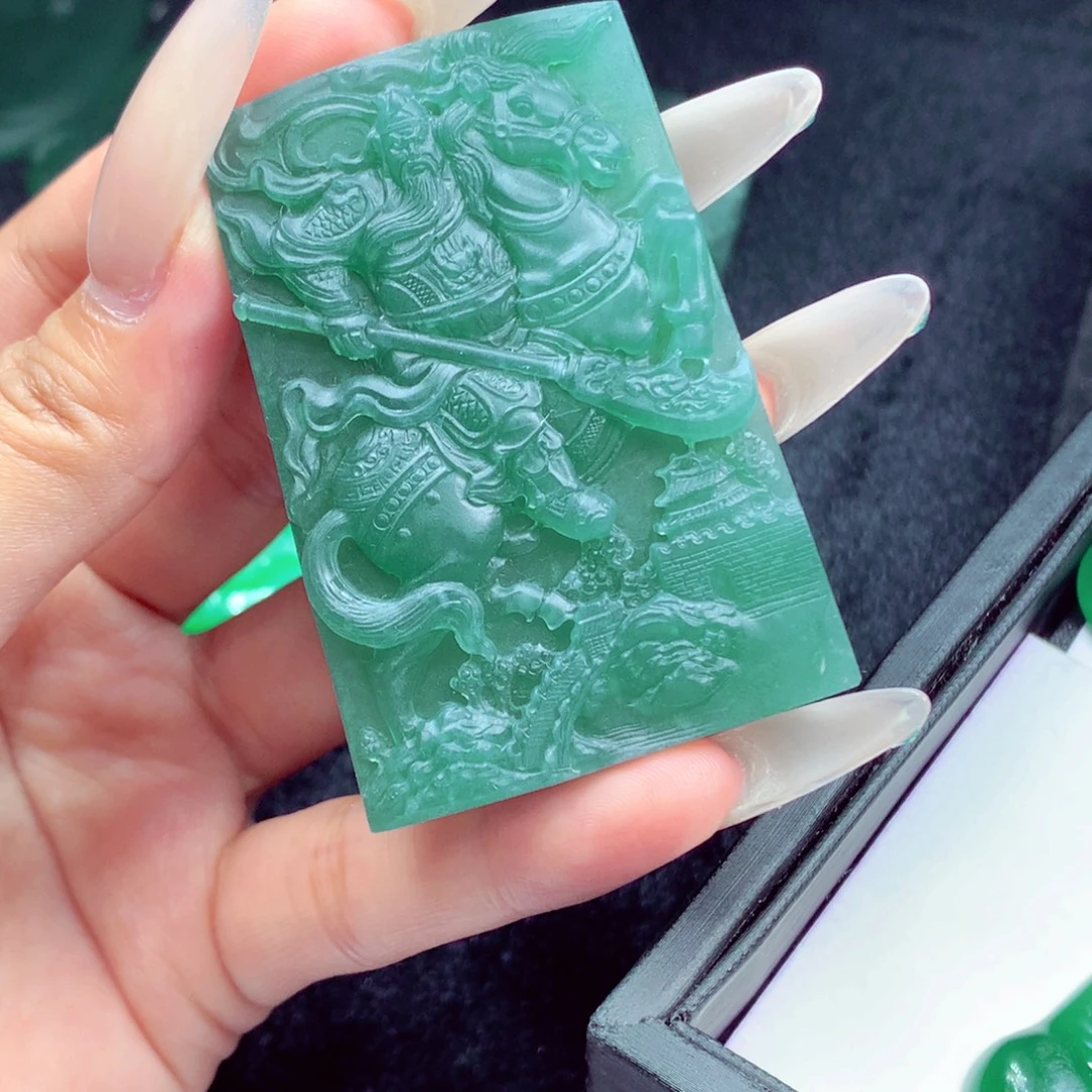 定制翡翠未镶嵌天然缅甸翡翠A货毛货挂件