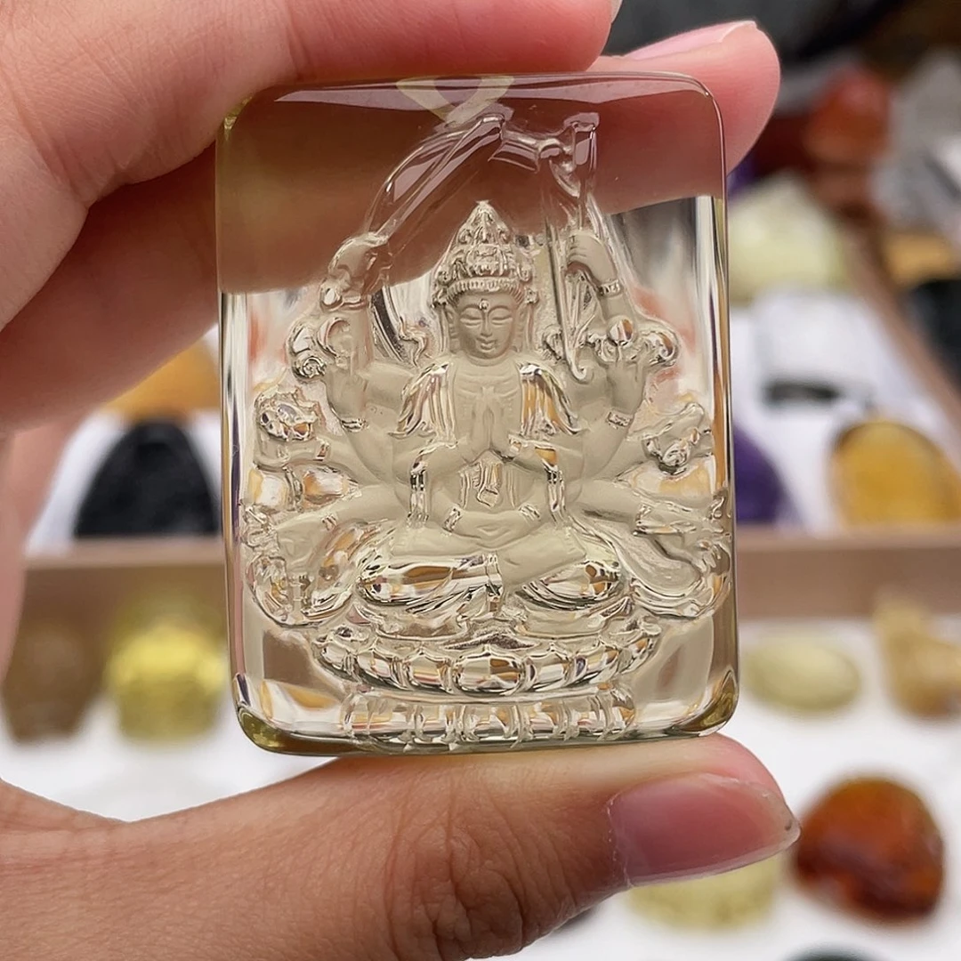 颈饰未镶嵌水晶定制吊坠千手观音