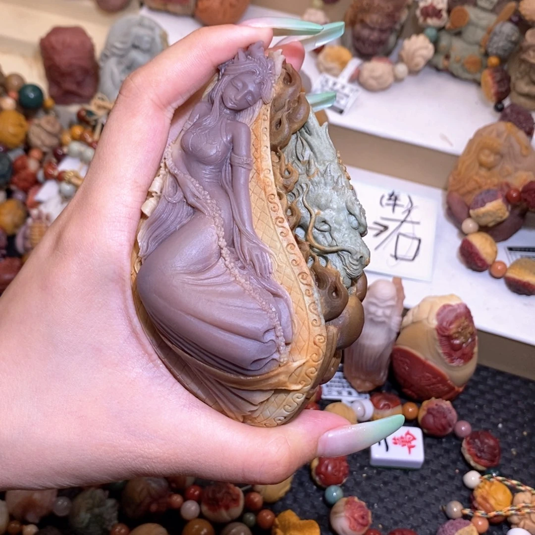 杀***起未镶嵌手串石英质玉（阿拉善玉）