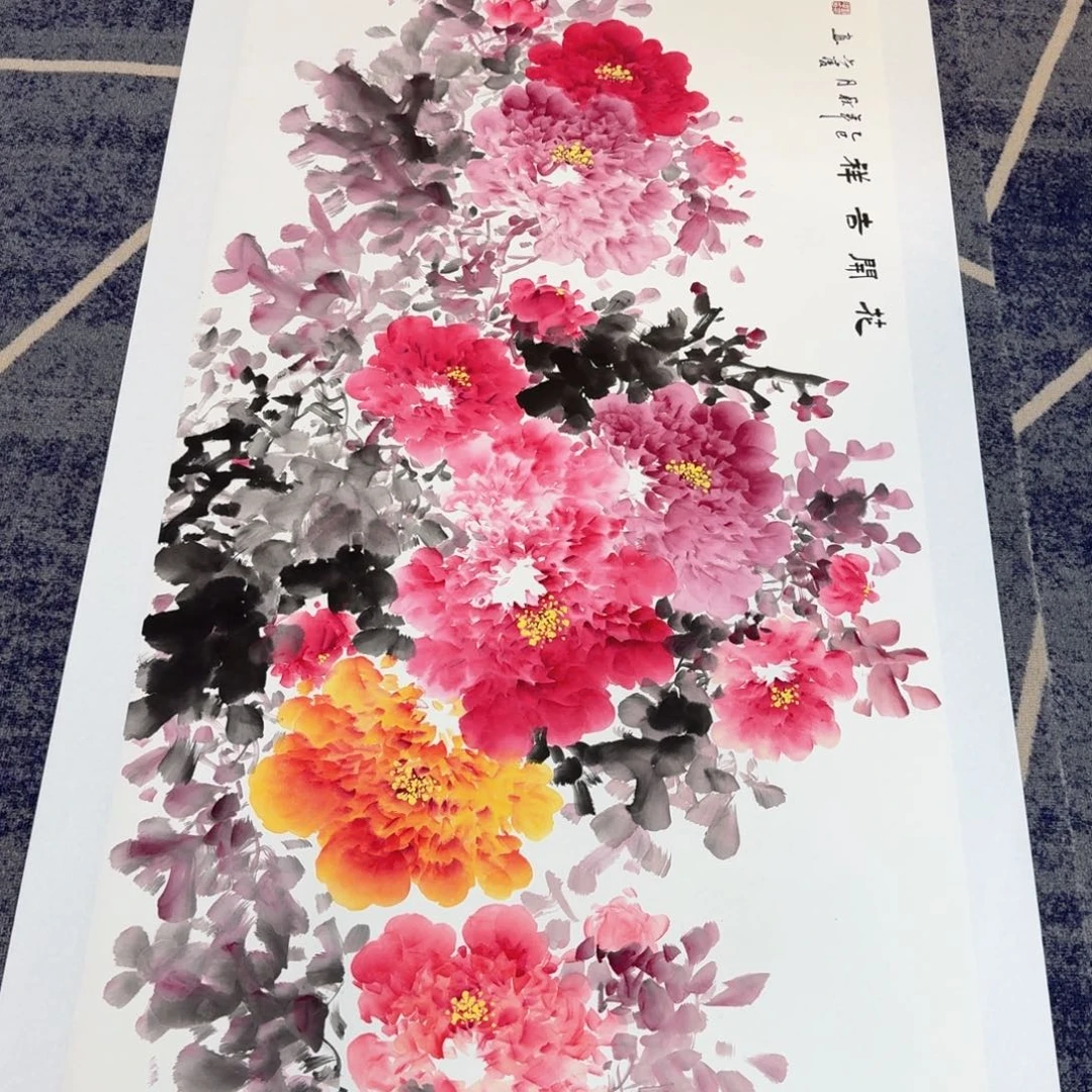 国画国画作品山水花鸟