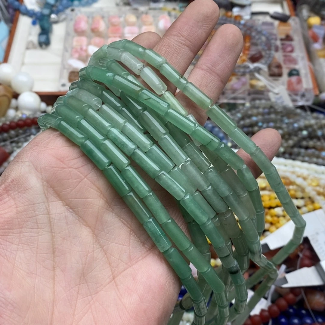 玛瑙/玉髓未镶嵌珠宝半成品一条天然4×13东岭玉细管