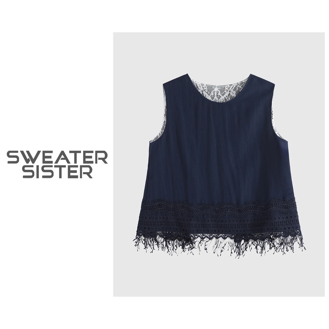 民族风流苏棉麻背心马甲单穿无袖小众设计感马夹女586-825S337