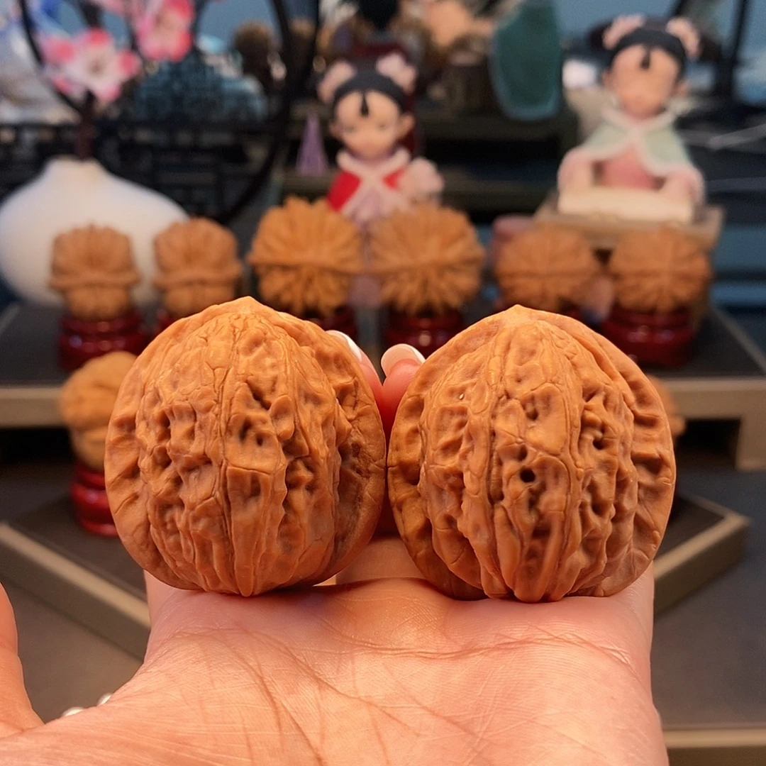 文玩核桃把件41大红袍