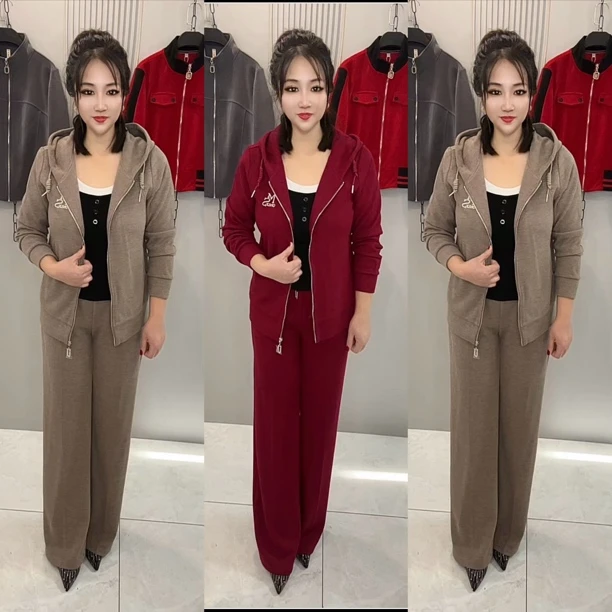 休闲运动套装春季洋气时尚开衫减龄卫衣气质休闲