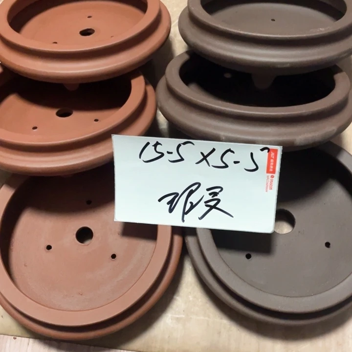 紫砂花盆紫砂微瑕凹底