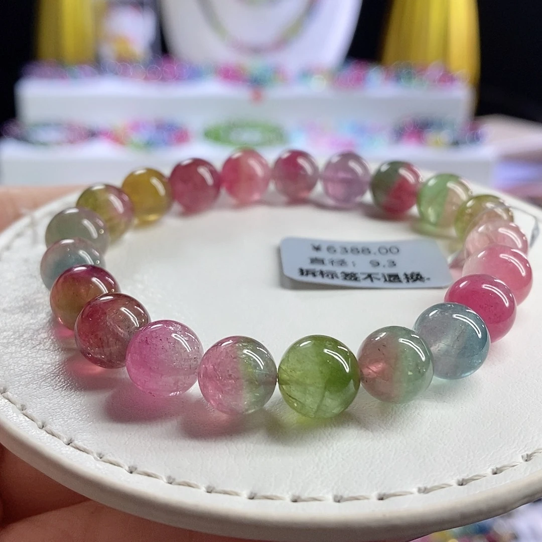 未镶嵌手链碧玺西瓜