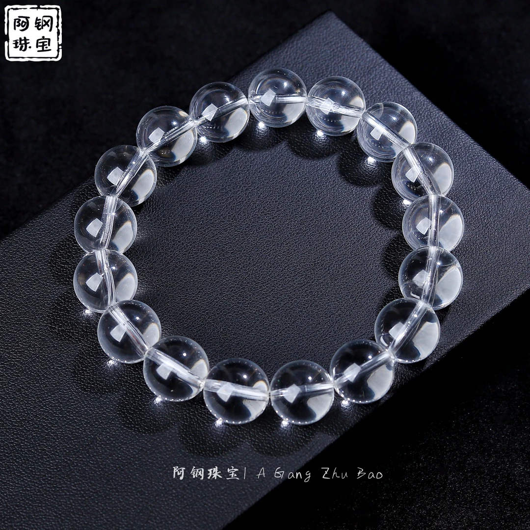 天然高品双A白水晶手串素圈净化负能量多样性发其一-BS160