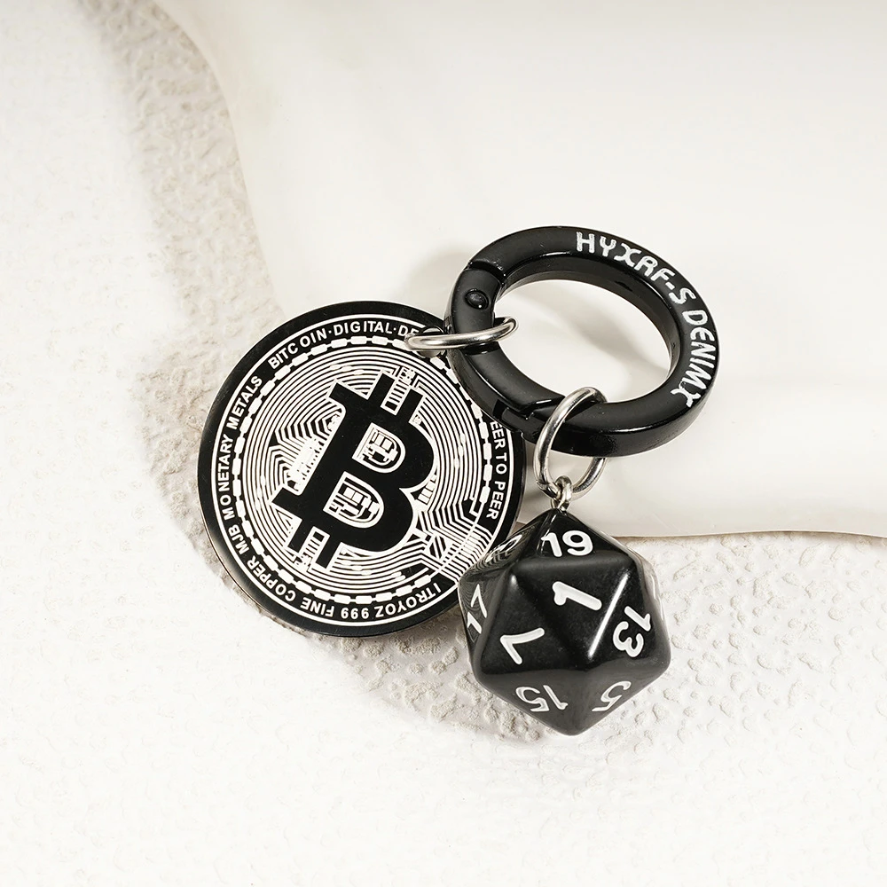 LuckyStrike好彩陶瓷筹码车钥匙扣美式复古包包牛仔裤挂件饰吊坠