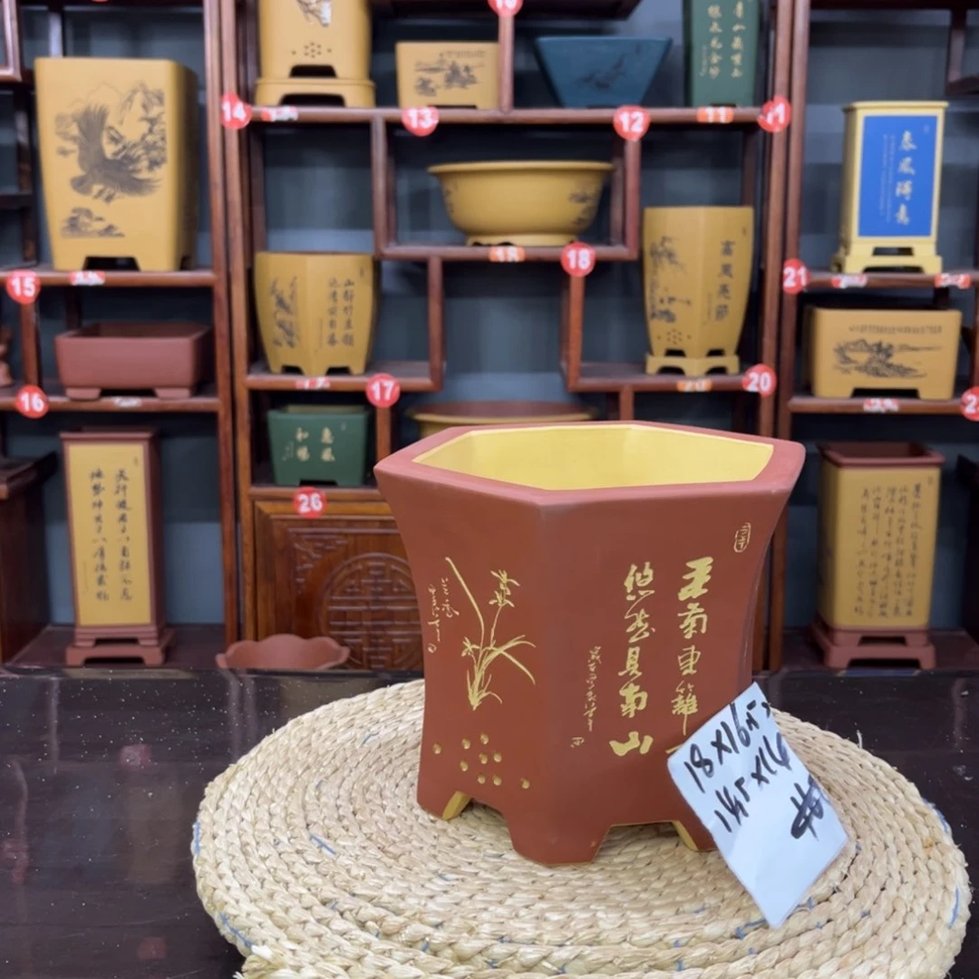 紫砂花盆紫砂花盆