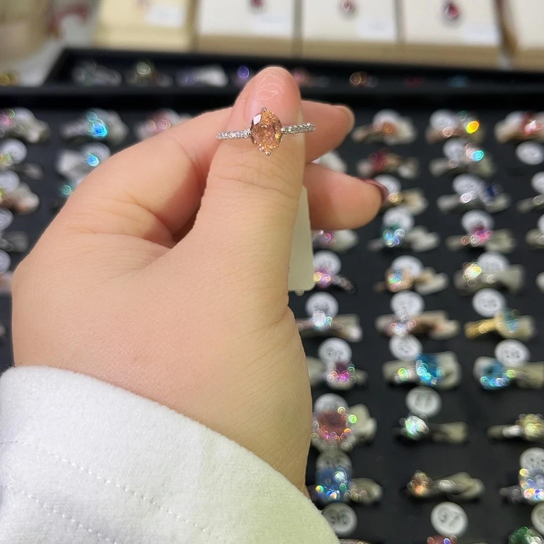 莫桑石非金属SH K白恰色冰花鸽子蛋-12