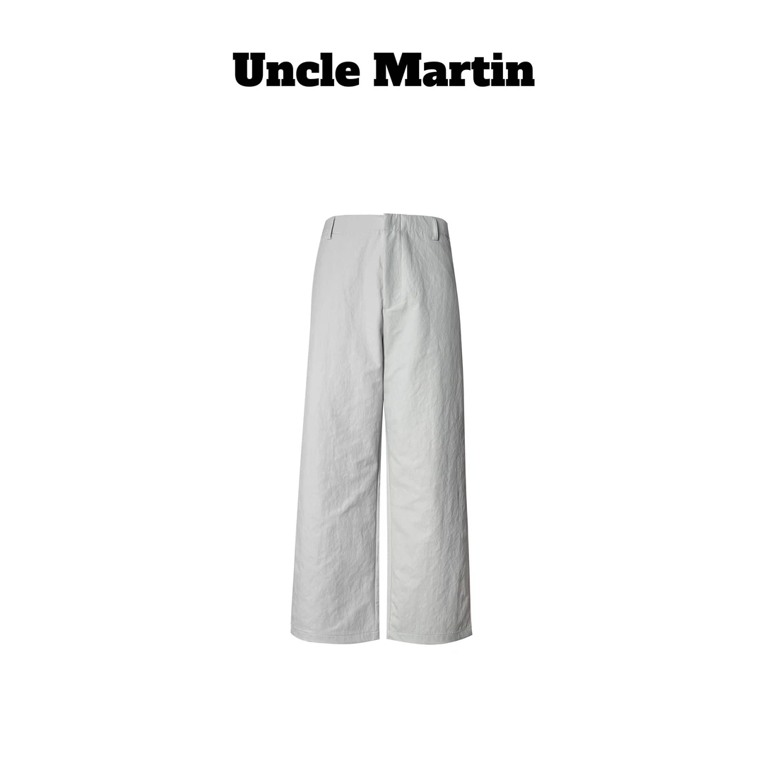 马丁叔叔 25S秋季新款直筒长裤口袋拉链宽松直筒潮流 533