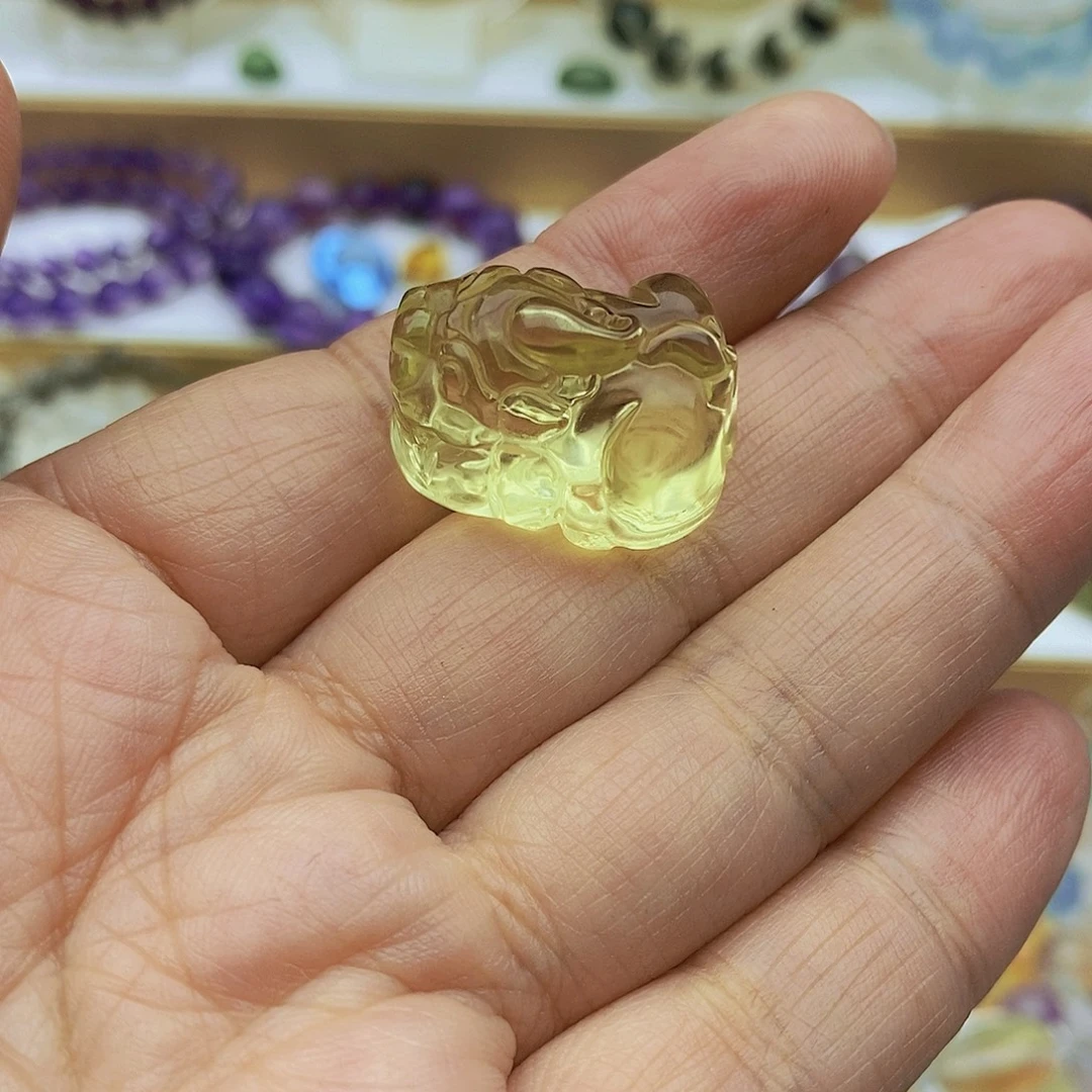 水晶未镶嵌手链天然黄水貔貅