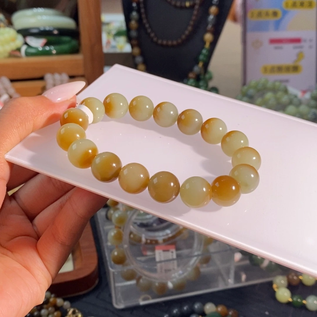 和田玉未镶嵌手链