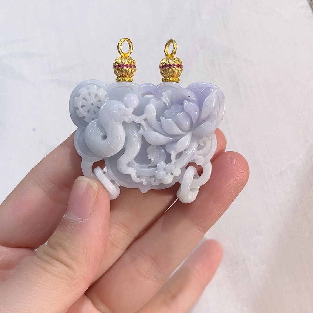 翡翠合金吊坠(赠链)